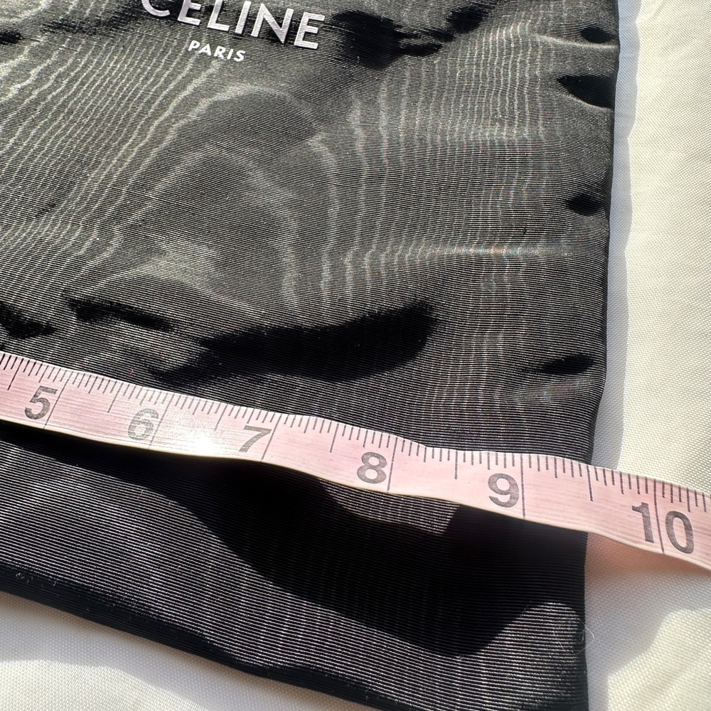 CELINE Paris Black Dust Bag 14x10 | Authentic Storage for Small Leather Goods - Picture 5 of 5